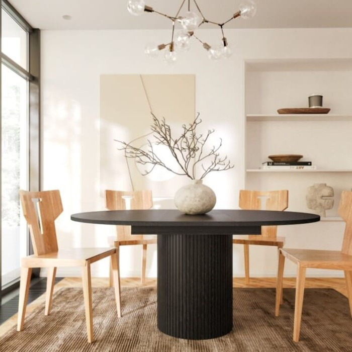 Toscana Dining Table (Extendable)(Black)